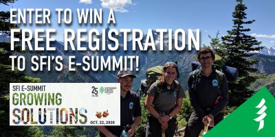 Three youth with a mountain range behind them.