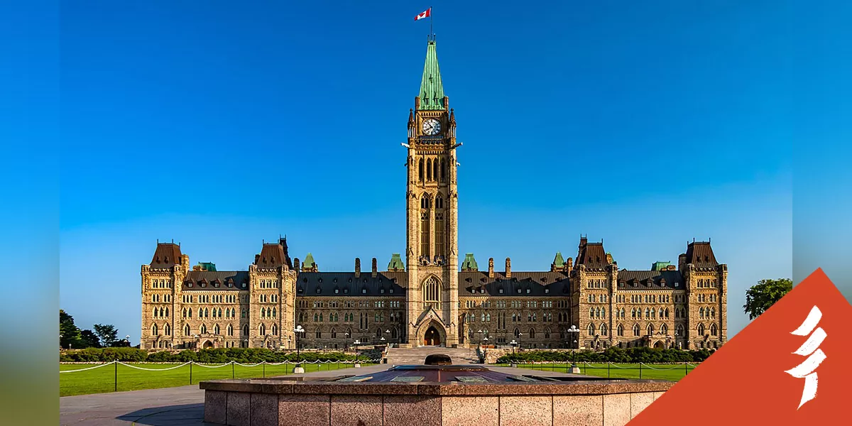 parliament from the front lawn