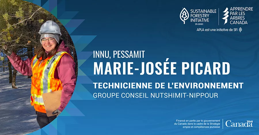 graphique faisant la promotion du profil de marie-josée picard