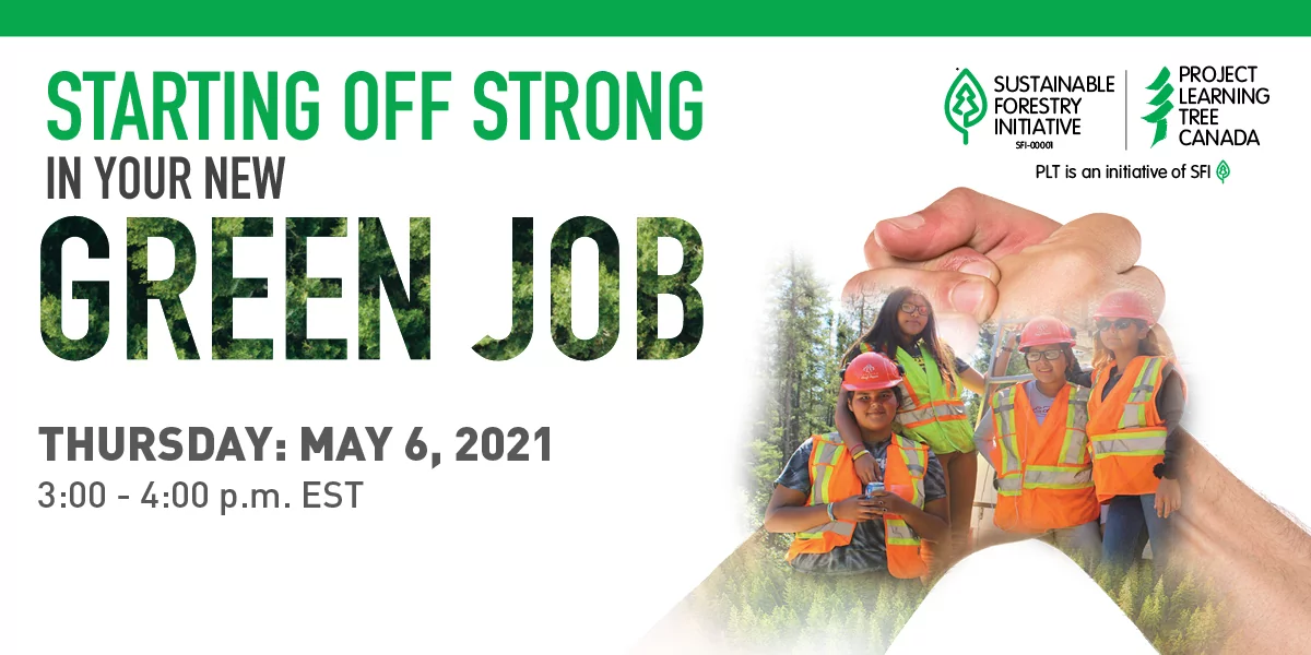 Starting off strong in your new green job graphic