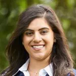 Mahima smiling at the camera