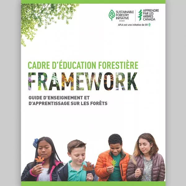 Capture d'écran du page titre du Cadre d'éducation forestière