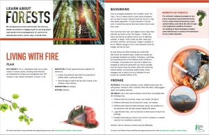 Screenshot of Living with fire activity