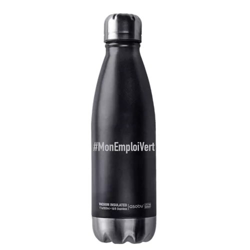 black water bottle