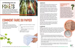 Screenshot of Comment faire du papier activity