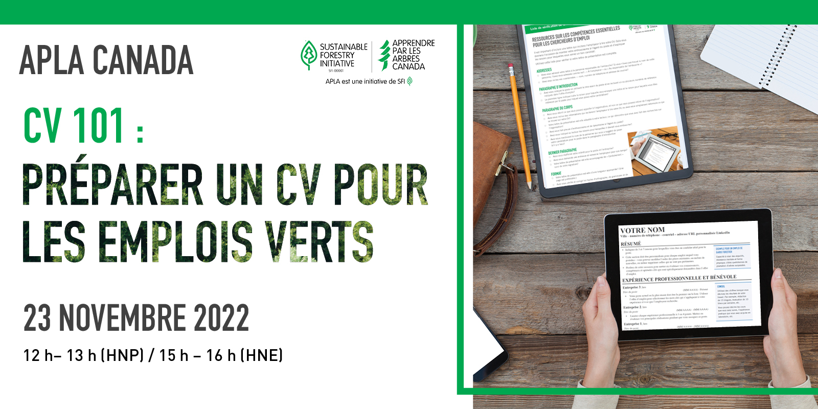 CV 101: Préparer un CV pour les emplois verts