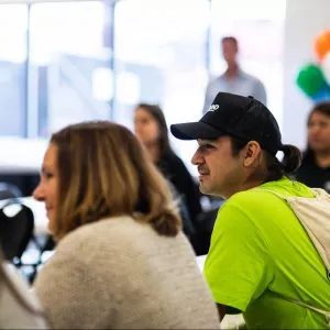 People sitting at a table