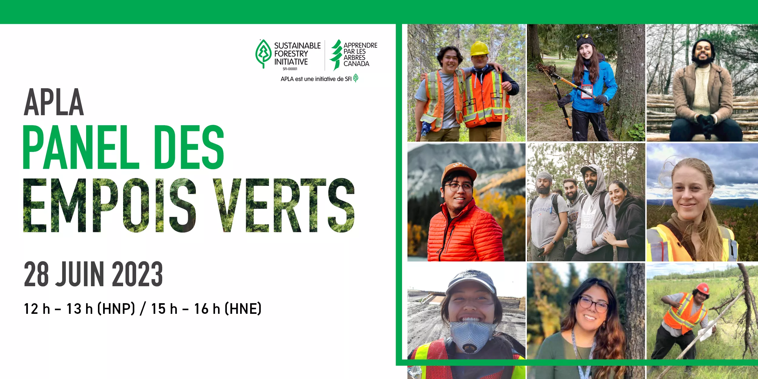 Panel des emplois verts