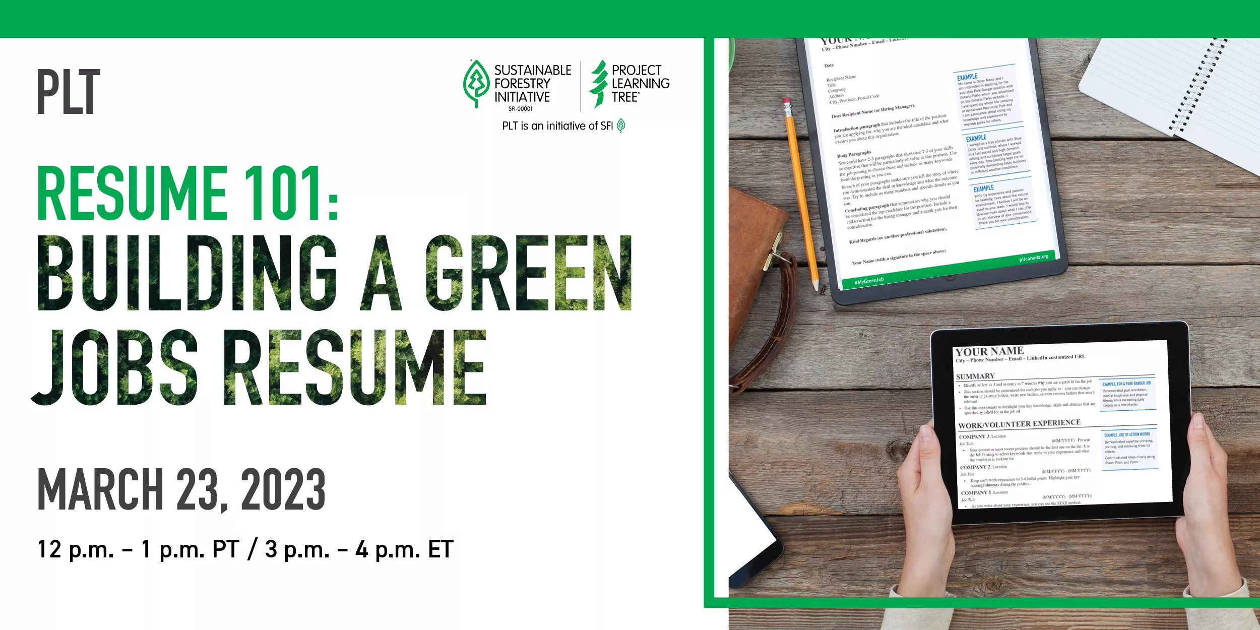 Resume building 101: Building a Green Jobs Resume