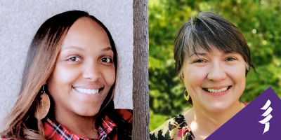 Headshots of Cathy and Bettina