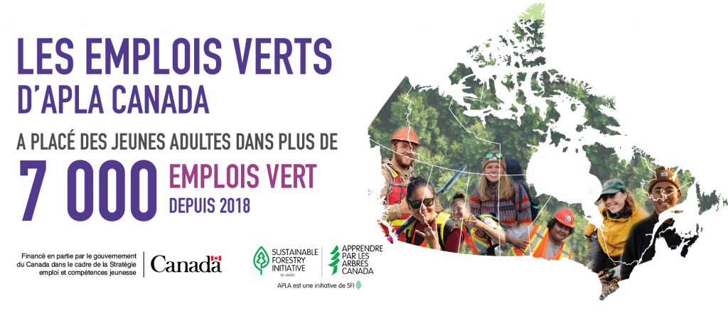 Les emplois verts d'APLA Canada a placé des jeunes adultes dans plus de 7000 emplois vert depuis 2018