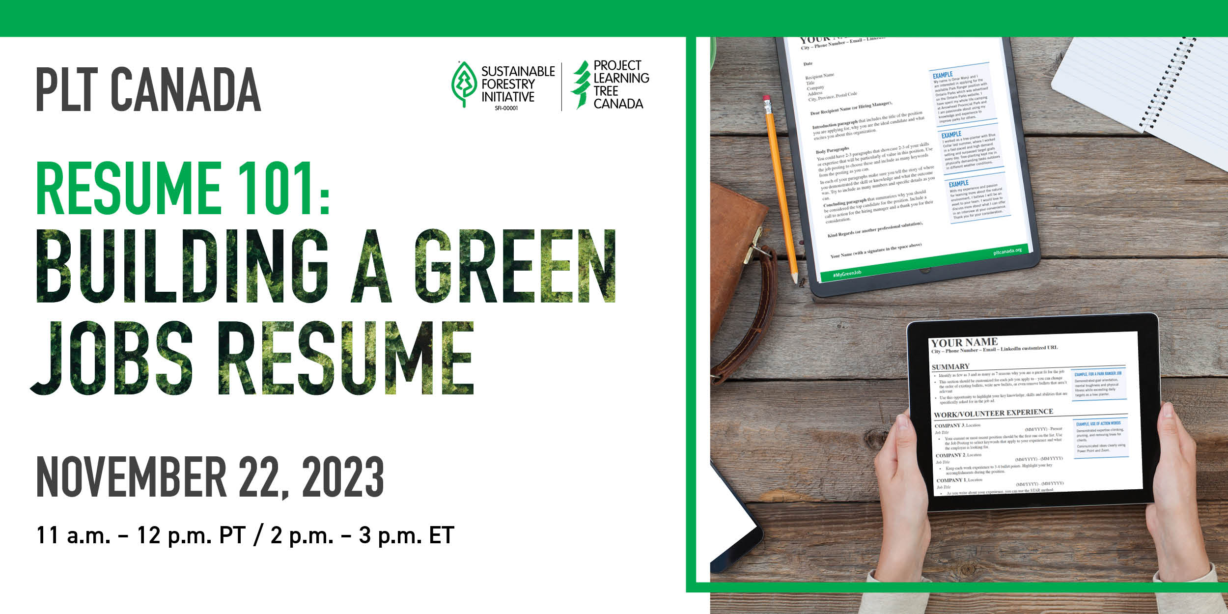 Resume building 101: Building a green jobs resume