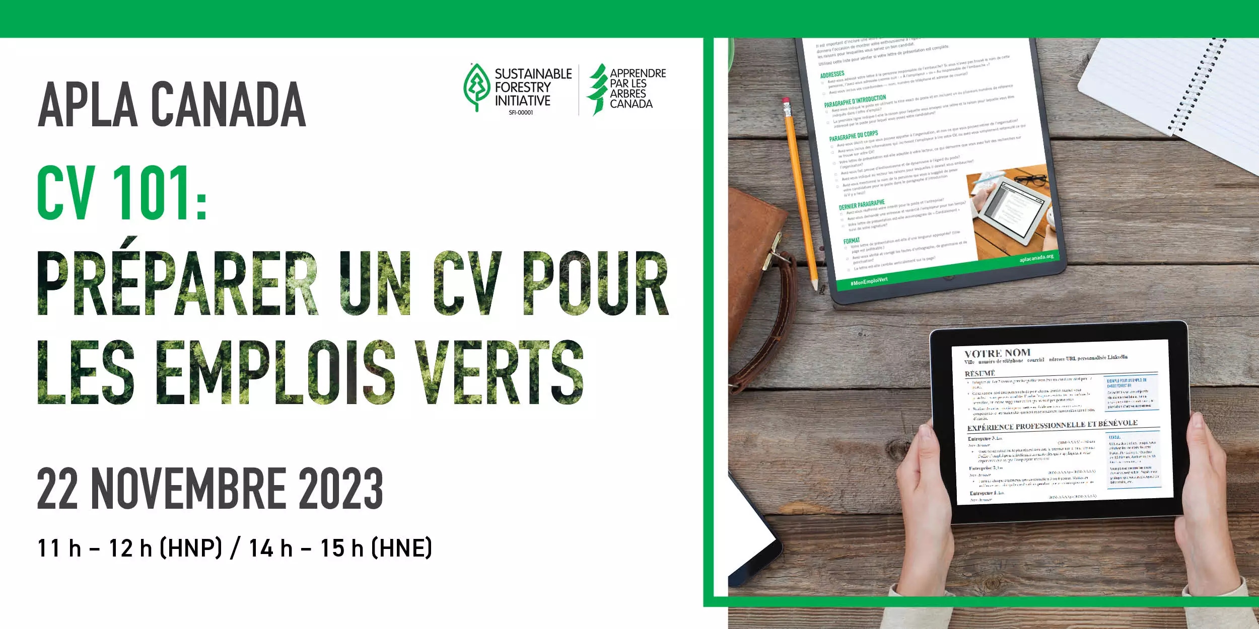 CV 101: Préparer un CV pour les emplois verts