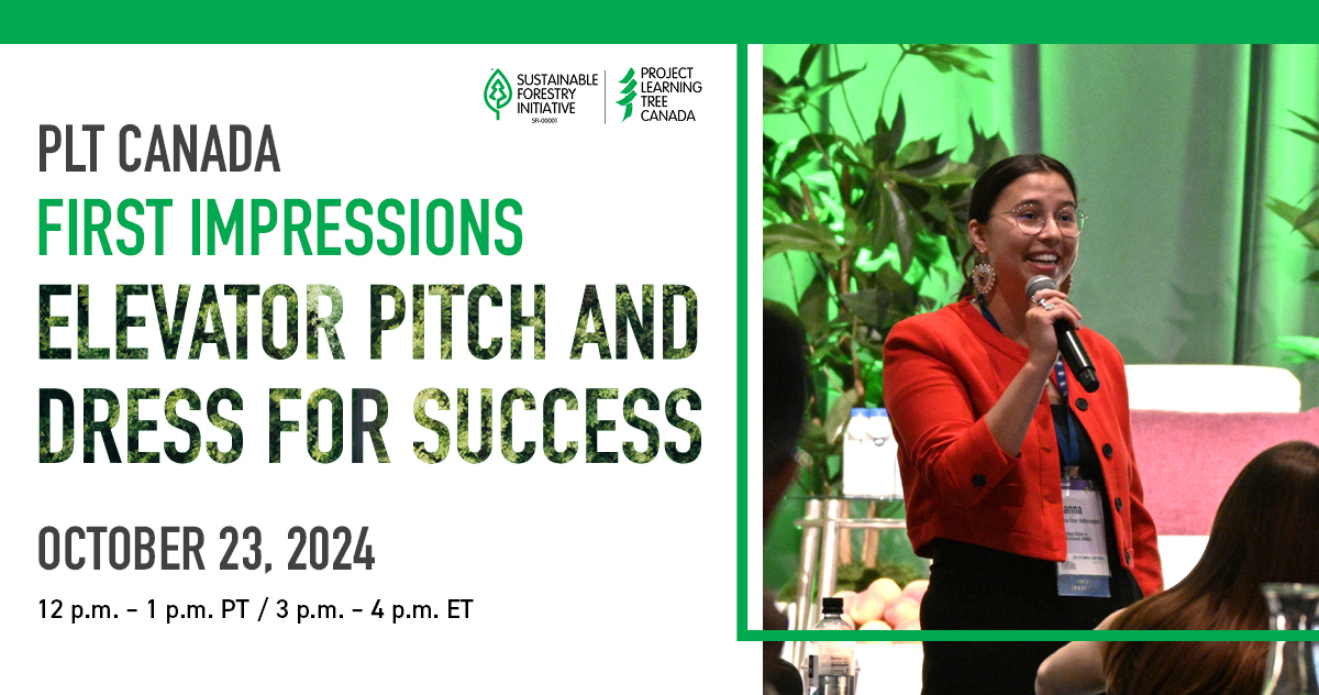 Elevator pitch and dress for success