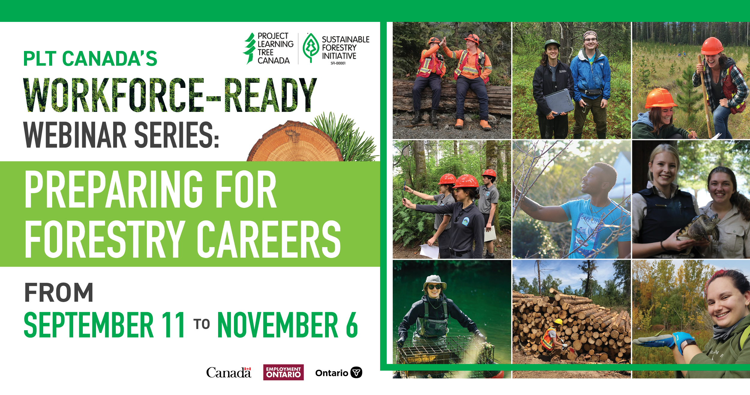 PLT Canada workforce-ready webinar series between September 11 and November 6